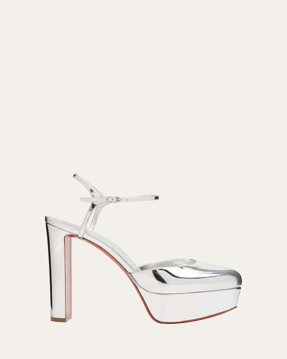 Loo Metallic Platform Pumps